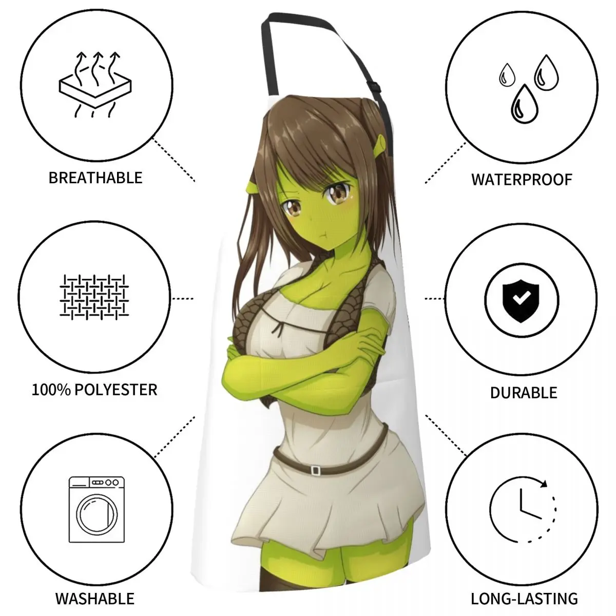 Get Outta Shrek-Chan-Tablier de marécage, choses de travail pour femmes pour la maison et la cuisine