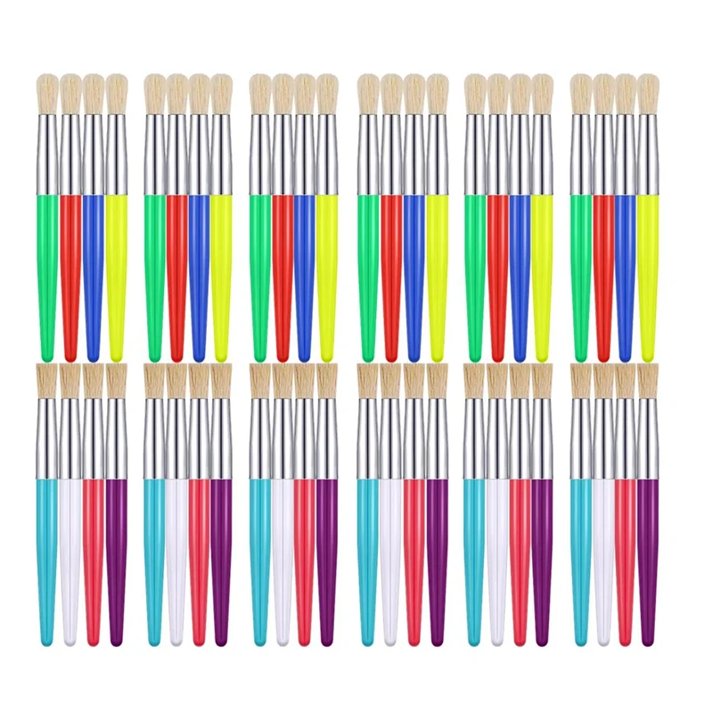 A13E-Paint Brush Set Round Flat Brush Palette Apron Easy To Clean Suitable For Acrylic Oil Watercolor Preschool