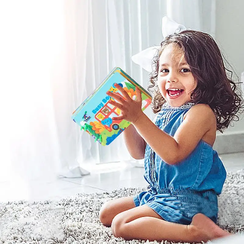 Vorschule Beschäftigt Buch Bunte Cartoon Papier Beschäftigt Buch Montessori Spielzeug Für Frühe Entwicklung Pädagogische Attraktive Interaktive