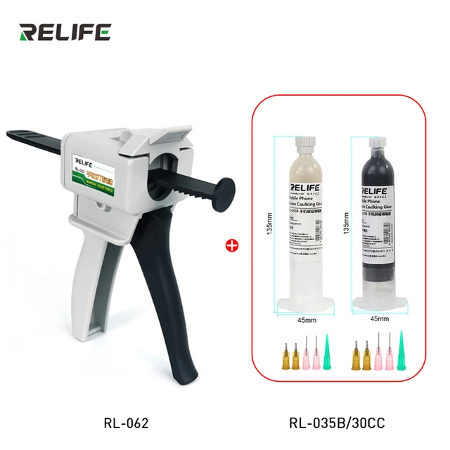 RELIFE RL-062/RL-035B Klej do uszczelniania ekranu telefonu komórkowego Uchwyt do telefonu komórkowego Zakrzywiony ekran Klej do tylnej obudowy