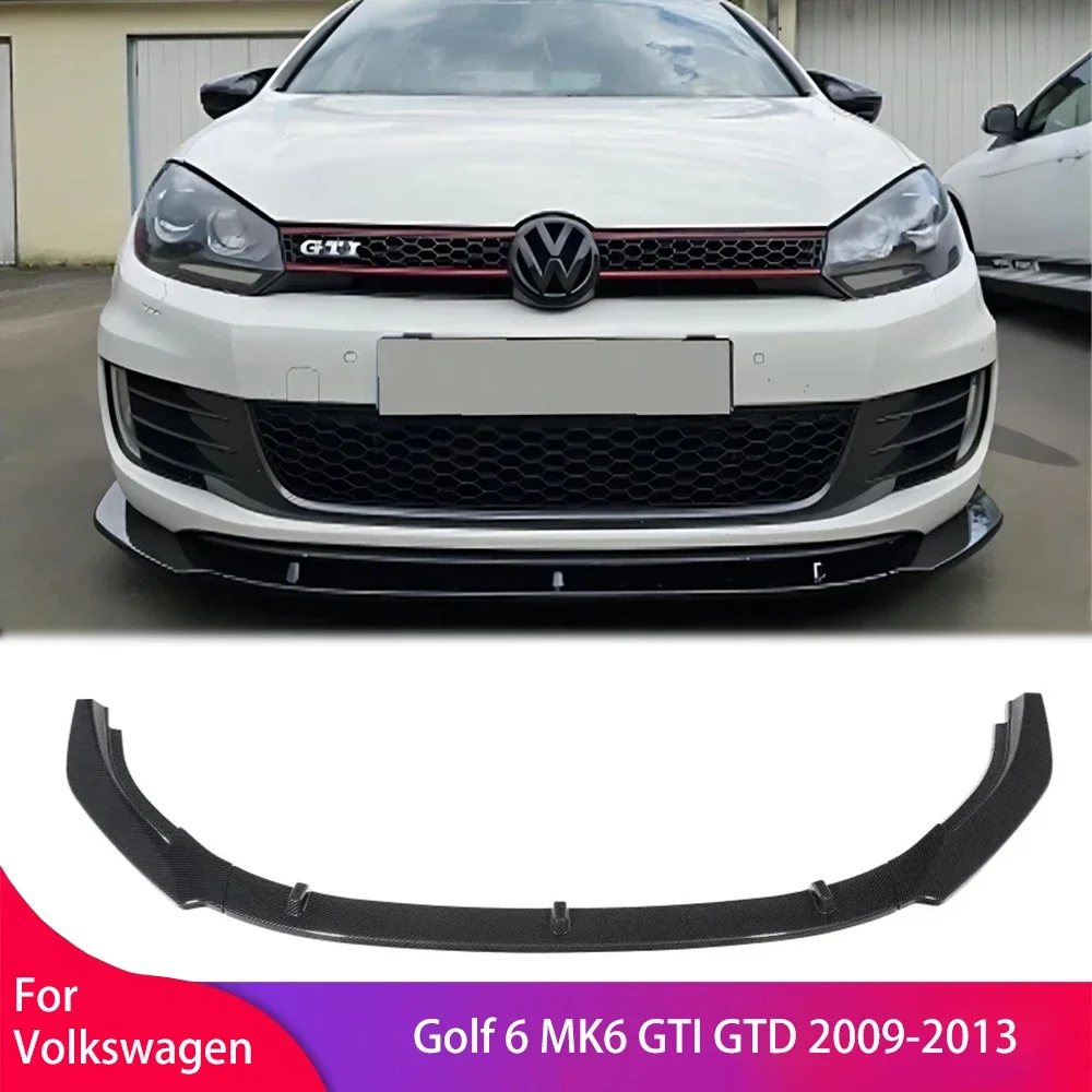 

Front Bumper Lip Spoiler Splitter Diffuser Auto Parts Deflector For Volkswagen Golf 6 MK6 GTI GTD 2009-2013 Body Kit Tuning