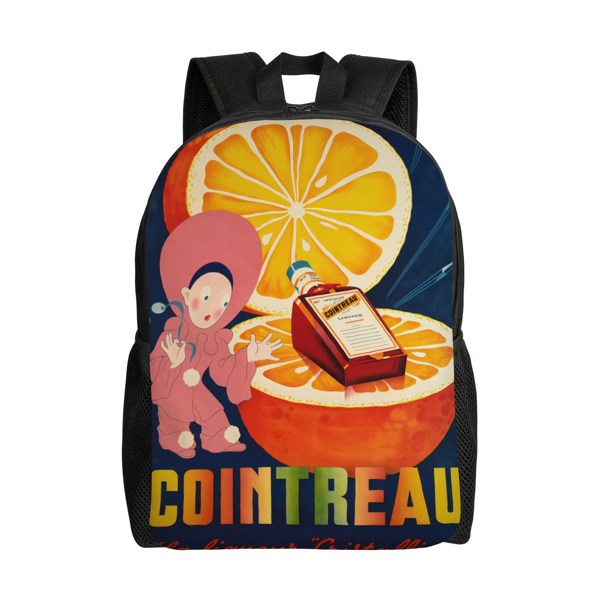 

CCointreau La liqueur 'Cristalline' Backpack Office Workers Fashionable Large Capacity Laptop Bag Back To School Season