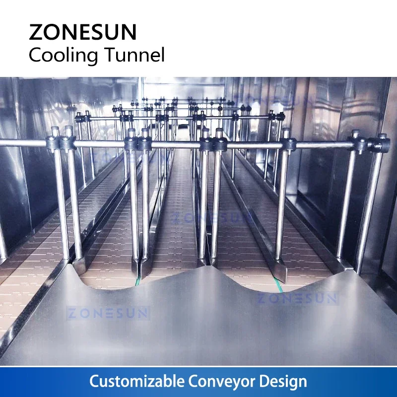 Zonesun Cooling Tunnel Conveyor Bottle Cooling Conveyor Machine Chocolate Cooling Tunnel ZS-CT4