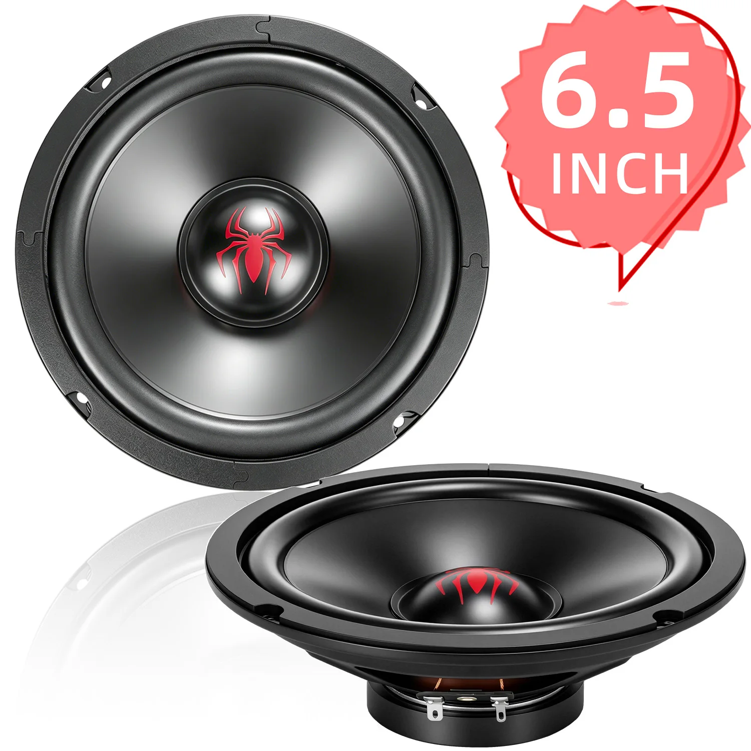 1 Pcs 6.5 Inch Car Bass Speakers Way High Quality Hifi Midrange Bass Speaker 800W Deep Bass Immersive Listening Experience