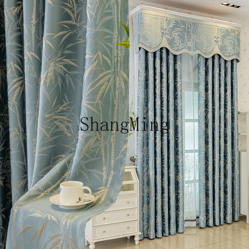 

DHY custom new Chinese bedroom living room blackout curtains modern simplicity