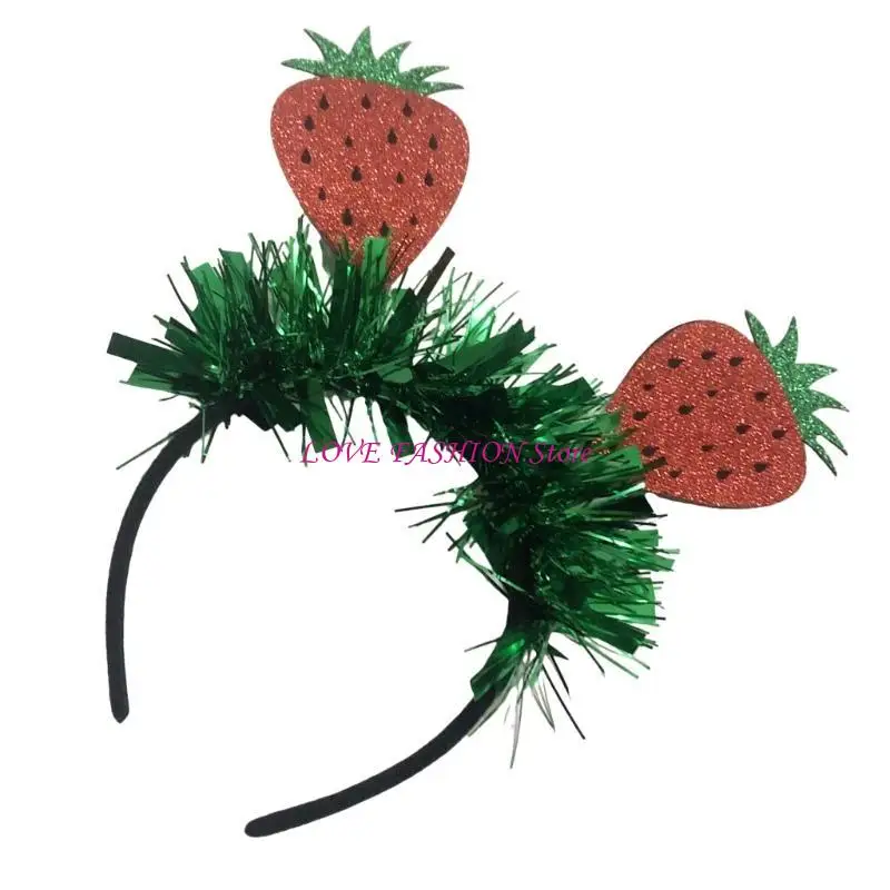 ชุดรูปแบบผลไม้เขตร้อน Halloween Hairhoop สำหรับปาร์ตี้ฤดูร้อนและวันหยุด Y166