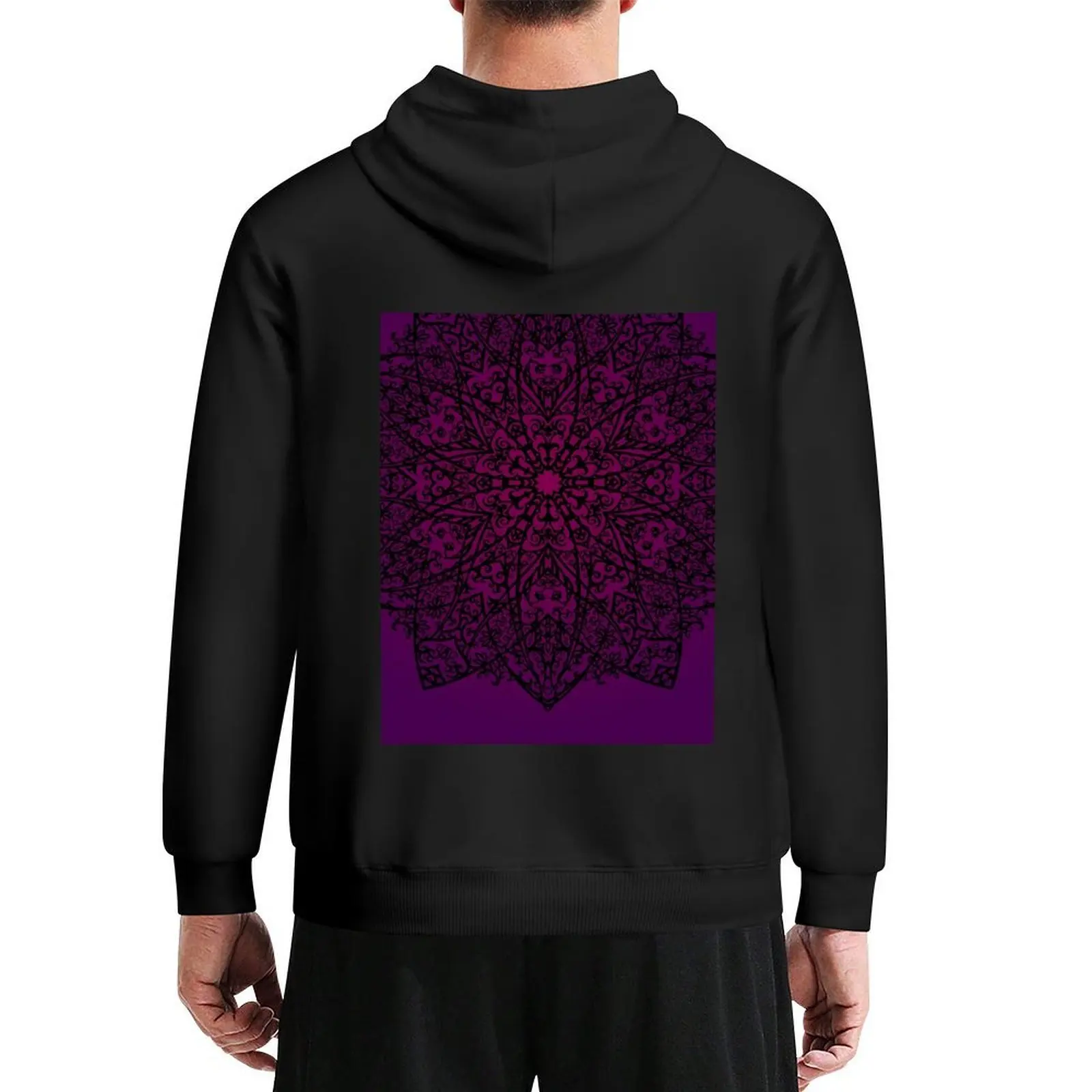 Mandala *deep purple* Hoodie korean clothes korean style clothes men's clothing men's clothes big size hoodie