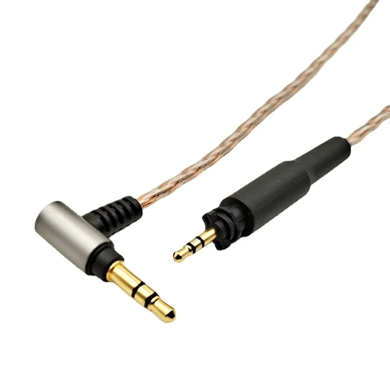NEW  4 strands 63 cores Headphone cable For SHURE SRH840A SRH440A high purity single crystal copper high-fidelity upgrade cable