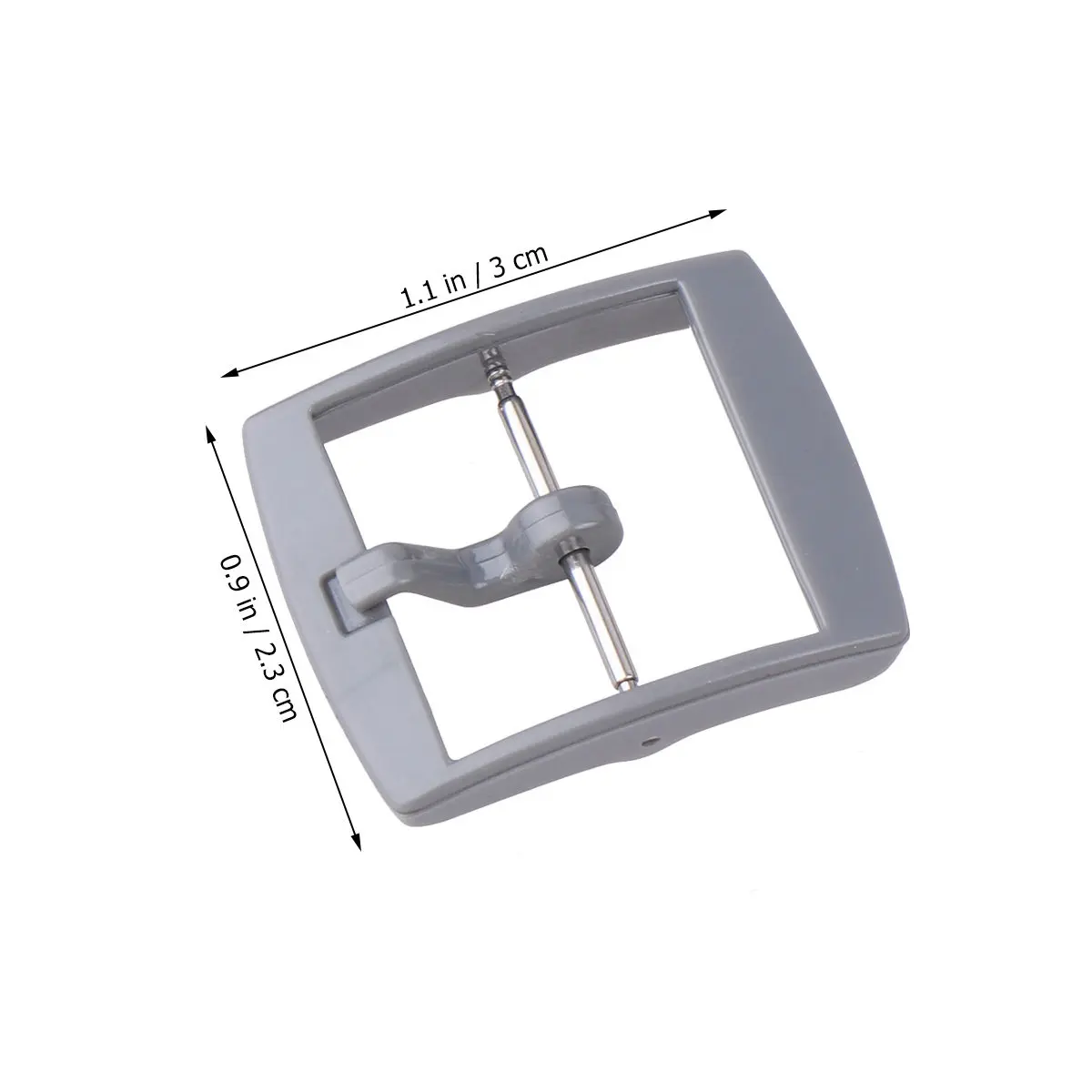4Pcs 20Mm Plastic Watch Buckle Clasp for Watch Bands Premium Material Smooth Finish Comfortable Texture Easy Fingernail Install