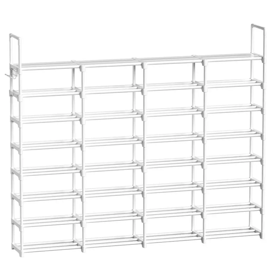 

Очень большая полка для обуви, 4 ряда, 8 ярусов, на 5664 пар, высокий металлический органайзер для обуви, штабелируемый, вместительная подставка для хранения сапог