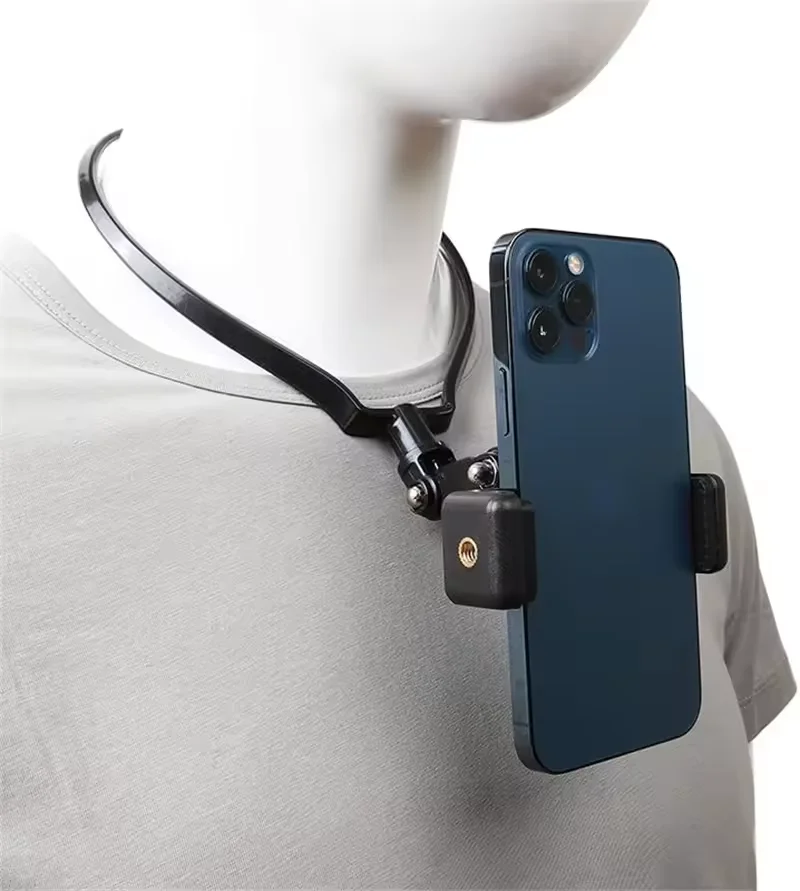 Wearable Neck Phone Holder Hand Free Universal Hanging Mount Stand for iPhone Samsung GoPro Dock Station Bracket For Shoot Video