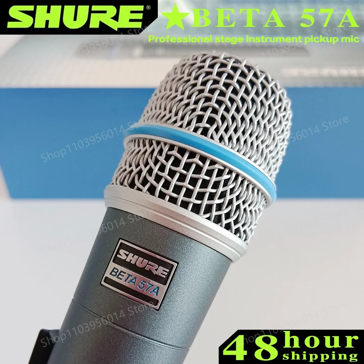 SHURE BETA 57A Wired Microphone Dynamic Cardioid Studio Home Record Handle Mic for Karaoke Music Stage Performance Live Mic