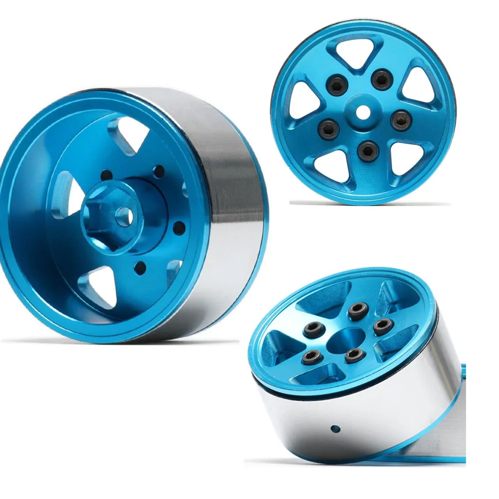 

4 шт. металлический обод ступицы колеса 1,9 для 1/10 RC гусеничного автомобиля Axial SCX10 90046 AXI03007 TRX4 VS4-10 Redcat Gen8 D90 CC01 Запчасти