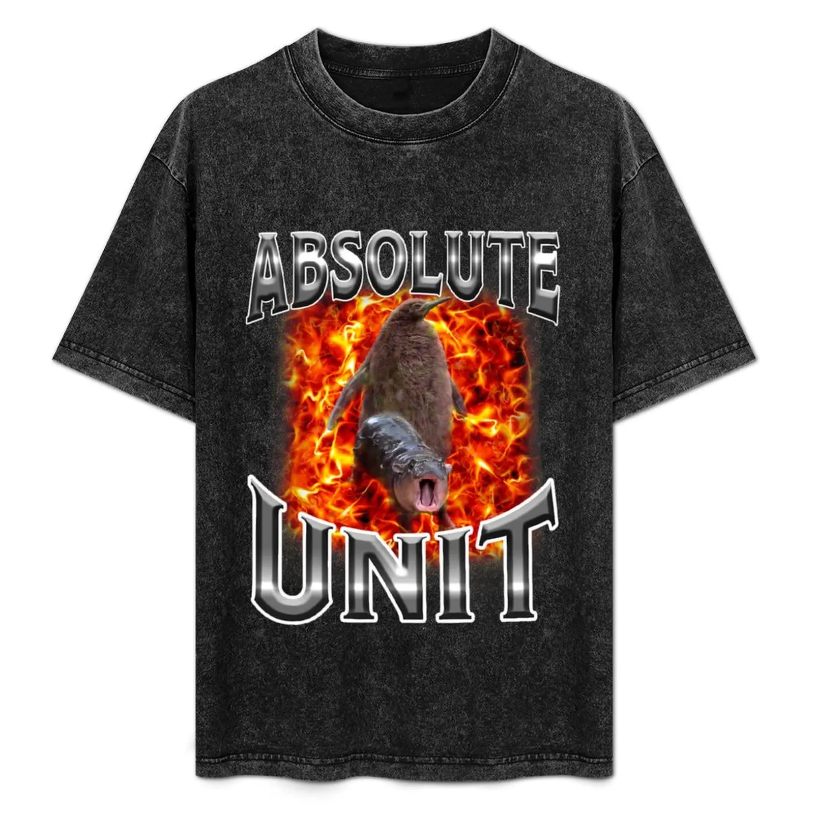 

Absolute Unit Funny Moo Deng Hippo And Pesto Pengui Meme For Fan, Gift For Animals Lovers T-Shirt