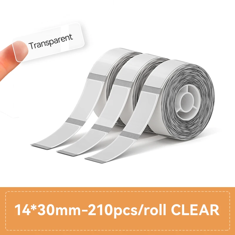 3 rollen/set Niimbot thermisch etiketpapier, waterdicht, krasbestendig, geschikt voor D110, D11, D101, H1, H1S smart-etiketprinters.