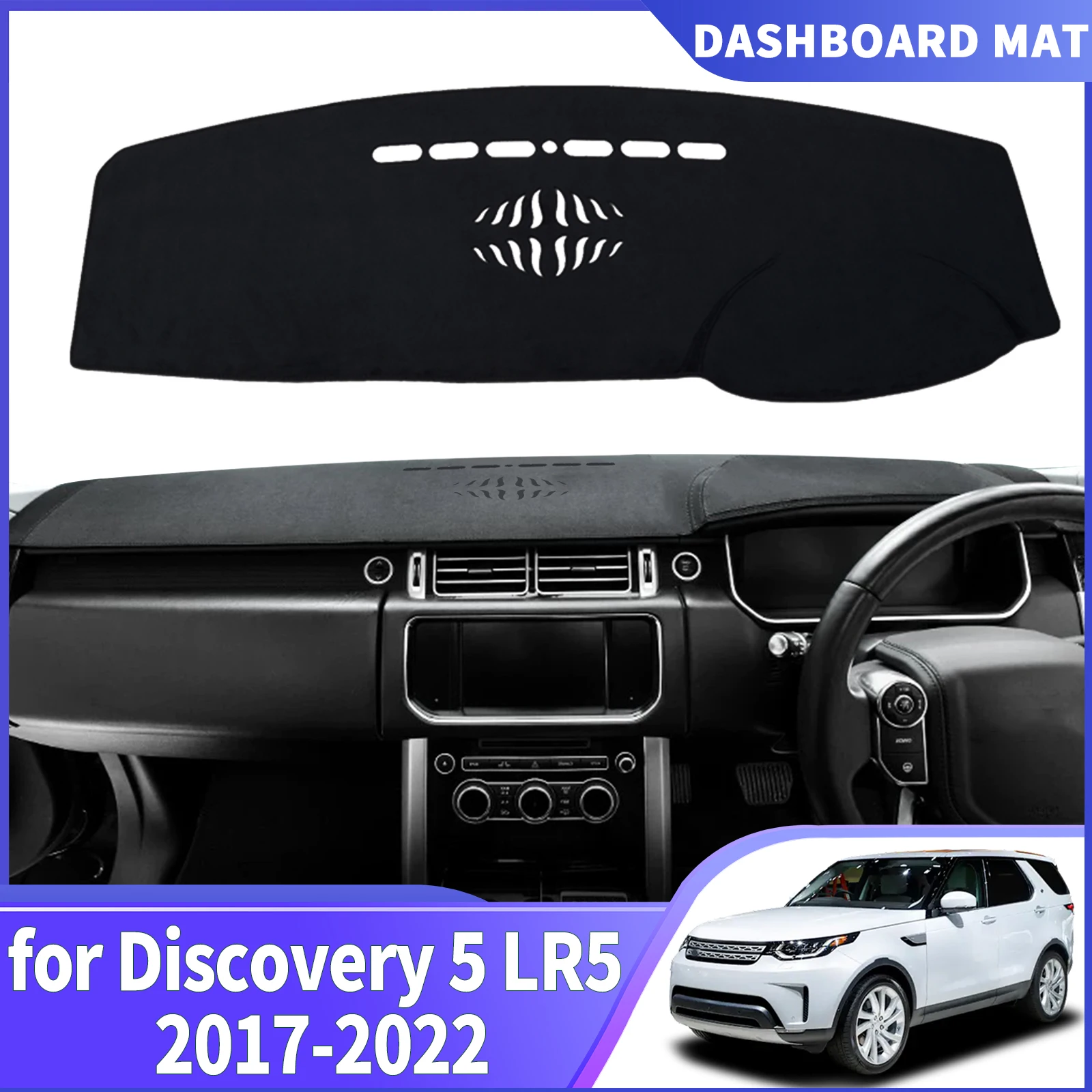 

fit for Land Rover Discovery 5 LR5 2017 2018-2022 Car DashMat Sunshade Dashmat Dashboard Cover Pad Protective Carpet Accessories