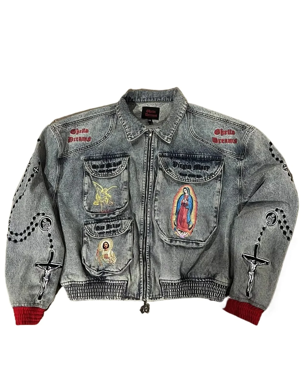 American Fashion Letter Embroidered Denim Baseball Uniform Mens Womens New Y2K Punk Hip Hop Street Fashion Casual Couple Jacket