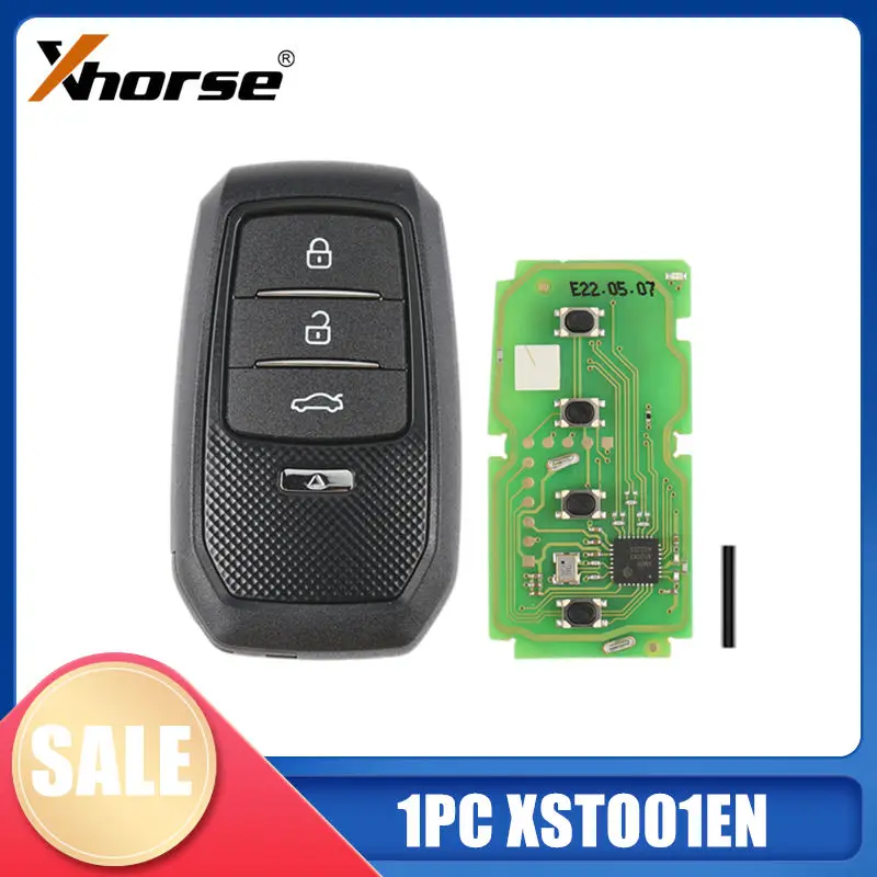 1PC Xhorse XSTO01EN FENG.T for Toyota XM38 Smart Key with Key Shell Support 4D 8A 4A