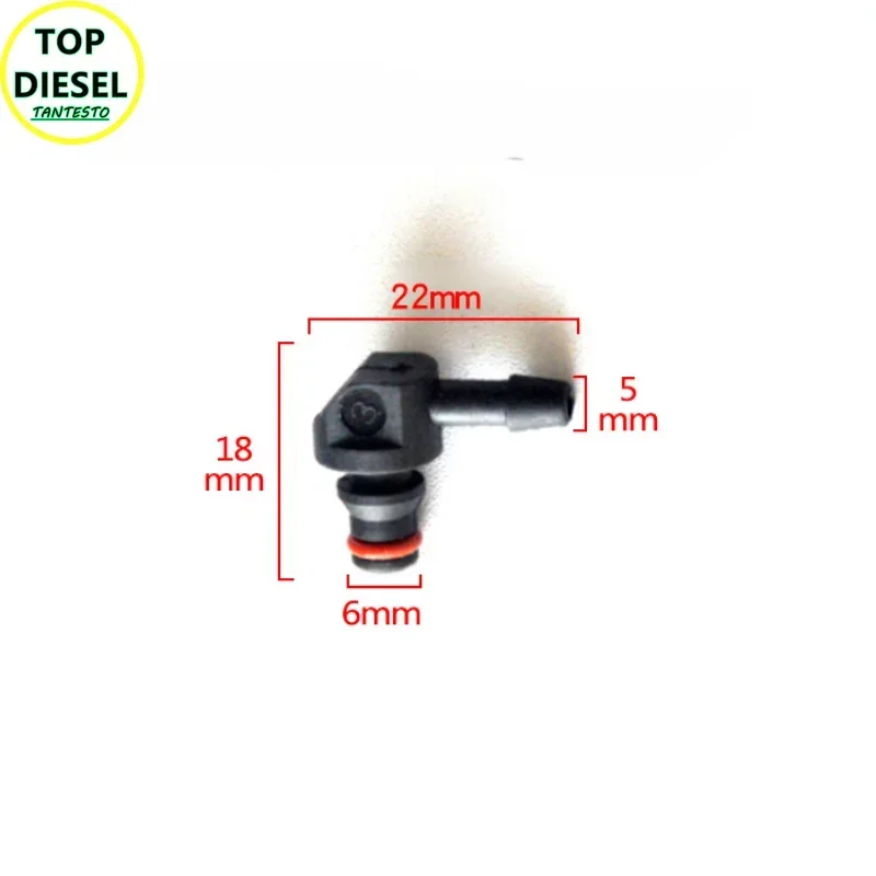 O injetor comum diesel do trilho, tubo do retorno do óleo, conecta junções, T-maneira, L-maneira, para 110, CRIN1, 1PC