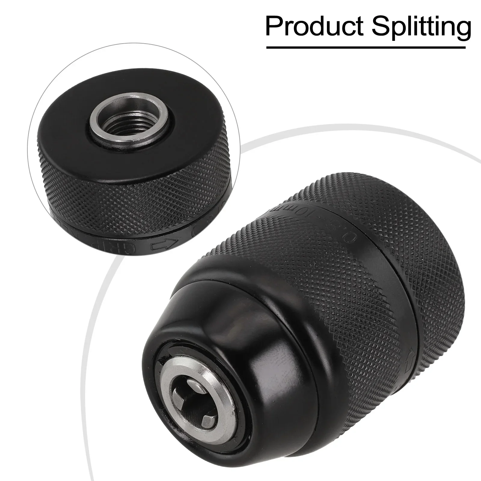 Tatsächlicher Paketinhalt, Metallstruktur, selbstsicherndes Design, Klemmbereich, Ratsche, Bohrfutter, Ratsche, selbstsichernd