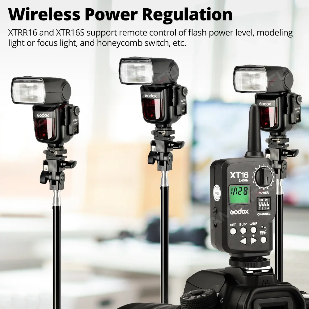 Godox XT-16 XT16 Wireless Radio-Controlled Flash Trigger for Godox Witstro AD360 DP/DE/QT/SQ/GT/GS Series Studio Flash Light