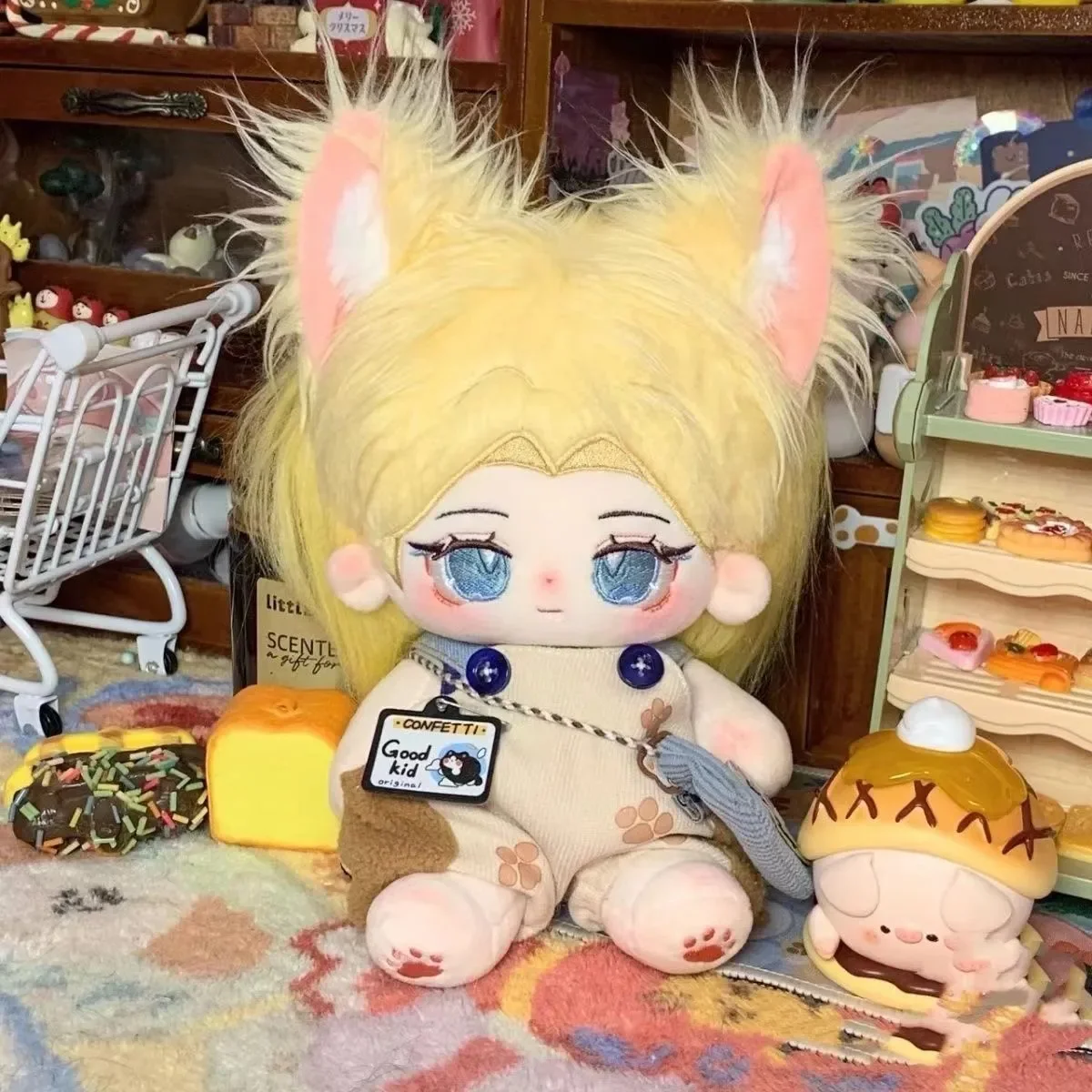 

20cm Game Identity V Joseph Desaulniers Plush Kids Toys Photographer Dress Up Cosplay Clothes with Skeleton Xmas Birth Gifts