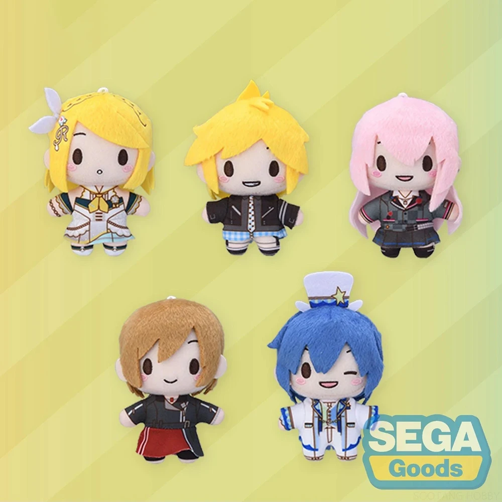 In Stock Original SEGA HATSUNE MIKU: COLORFUL STAGE! Fuwa Petit Plush Doll MEIKO KAITO Kagamine Rin Kagamine Len Anime Toys 10CM