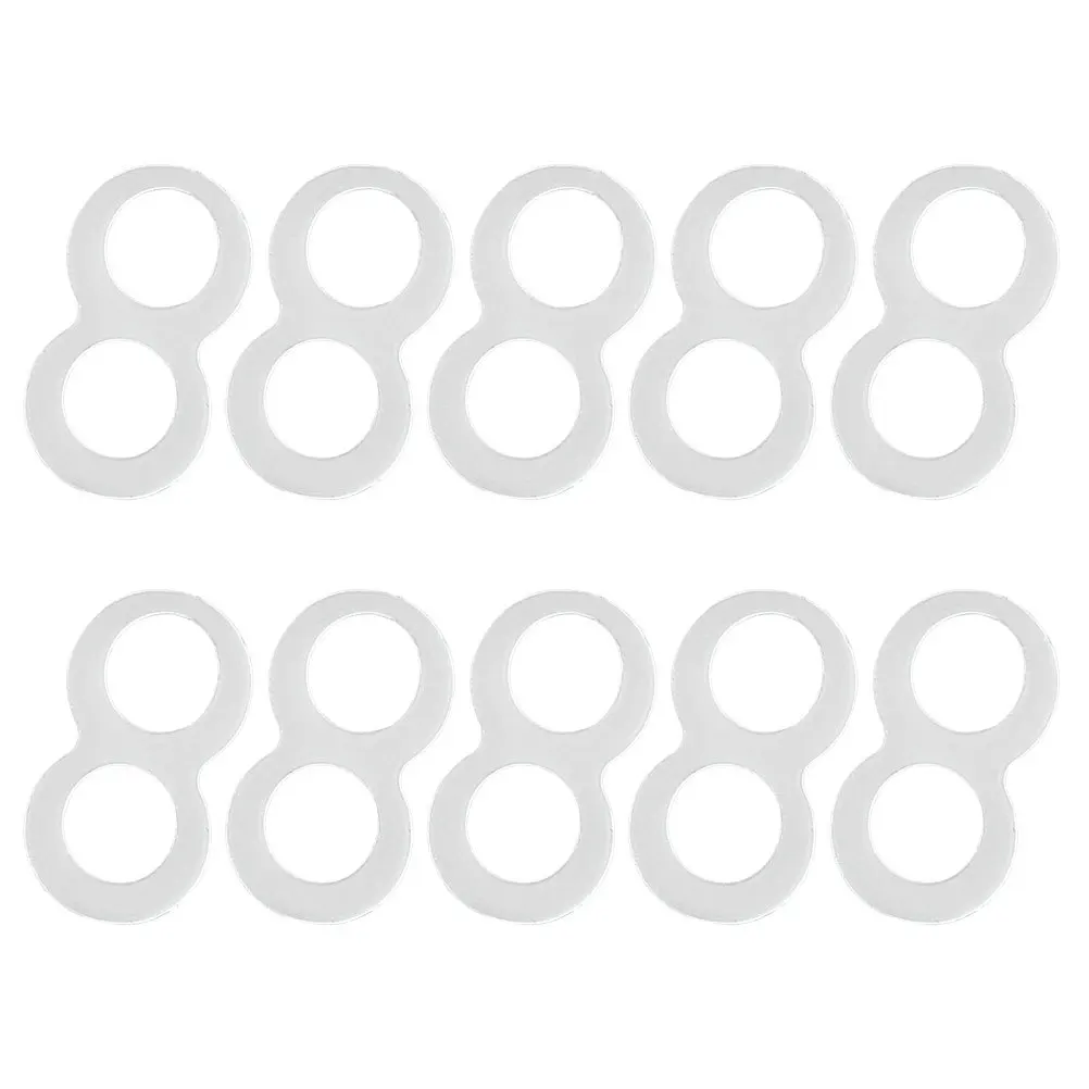 10 pz Anelli per allungamento dell'unghia del piede Correttore elastico per unghie incarnite in silicone per strumento per la cura del piede per la correzione dell'unghia del piede riccia