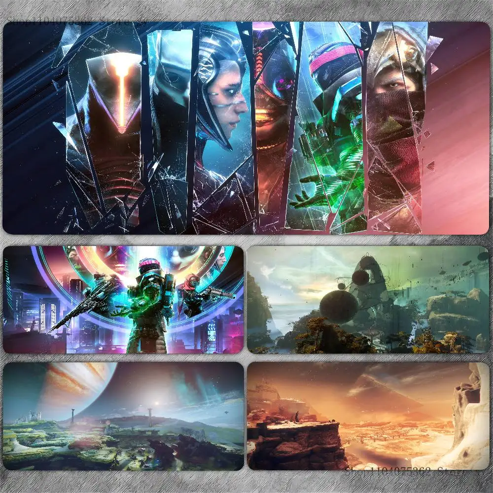 Cool Sci-Fi Shooting Destiny 2 Game Mouse Pad Large Gaming Keyboard Mat LockEdge Rubber Computer Office Accessories