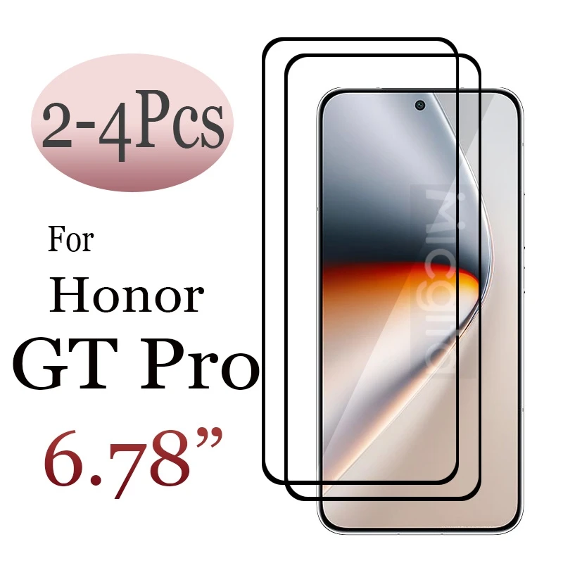 

2-4Pcs For Honor GT Pro Tempered Glass 6.78"Screen protector glass Anti-Scratch High Definition Full Glue