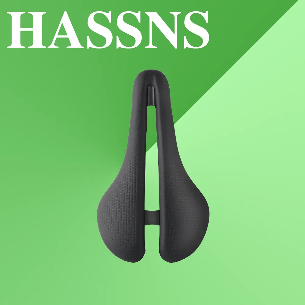 

HASSNS Ultralight Carbon Fiber Bike Saddle Mountain Road Bike Seat Men Ergonomics 3D Printed