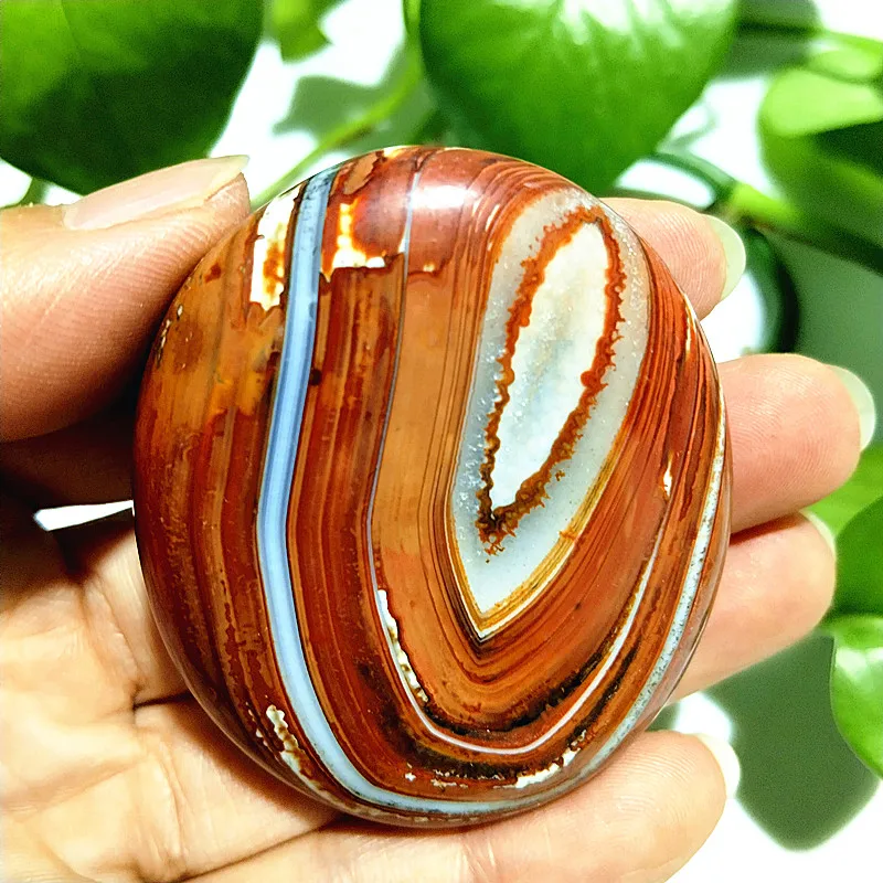 Natural Stone Sardonyx Agate Crystal Palm Play Spiritual Decor Home Decoration Witchcraft Supplies Meditation Healing Crystals