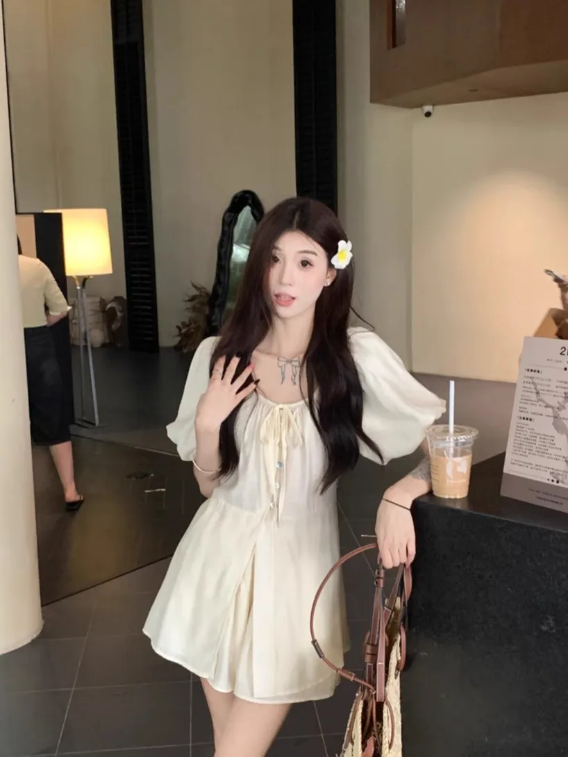 

​​Scoop Neck Shirt High Waist Shorts Set Women Summer Soft Touch Casual Coordinates​​