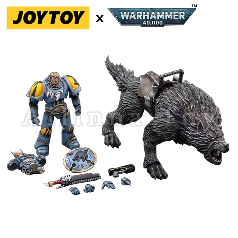 JOYTOY 1/18ตุ๊กตาขยับแขนขาได้ Space Wolves Thunderwolf ทหาร Frode อะนิเมะคอลเลกชันทหารรุ่น Gratis Ongkir