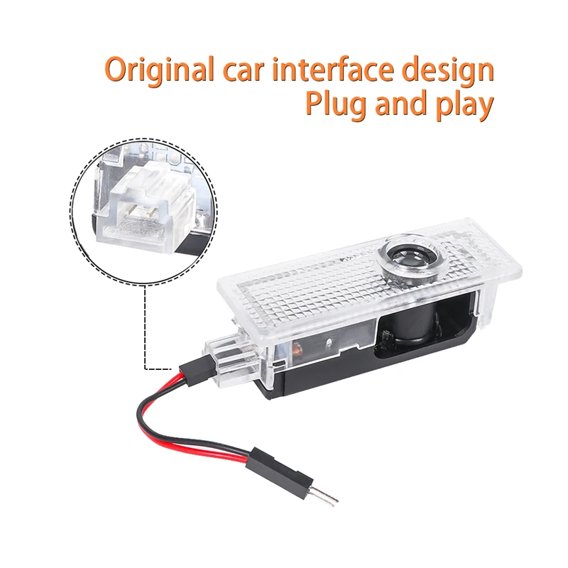 2X Car Lights Accessory LED Door Projector Courtesy Lamp For BMW 1 3 5 6 7 X1 X3 X5 X6 Z4 E81 E83 E87 E60 E61 E70 E71 E90 E91 M
