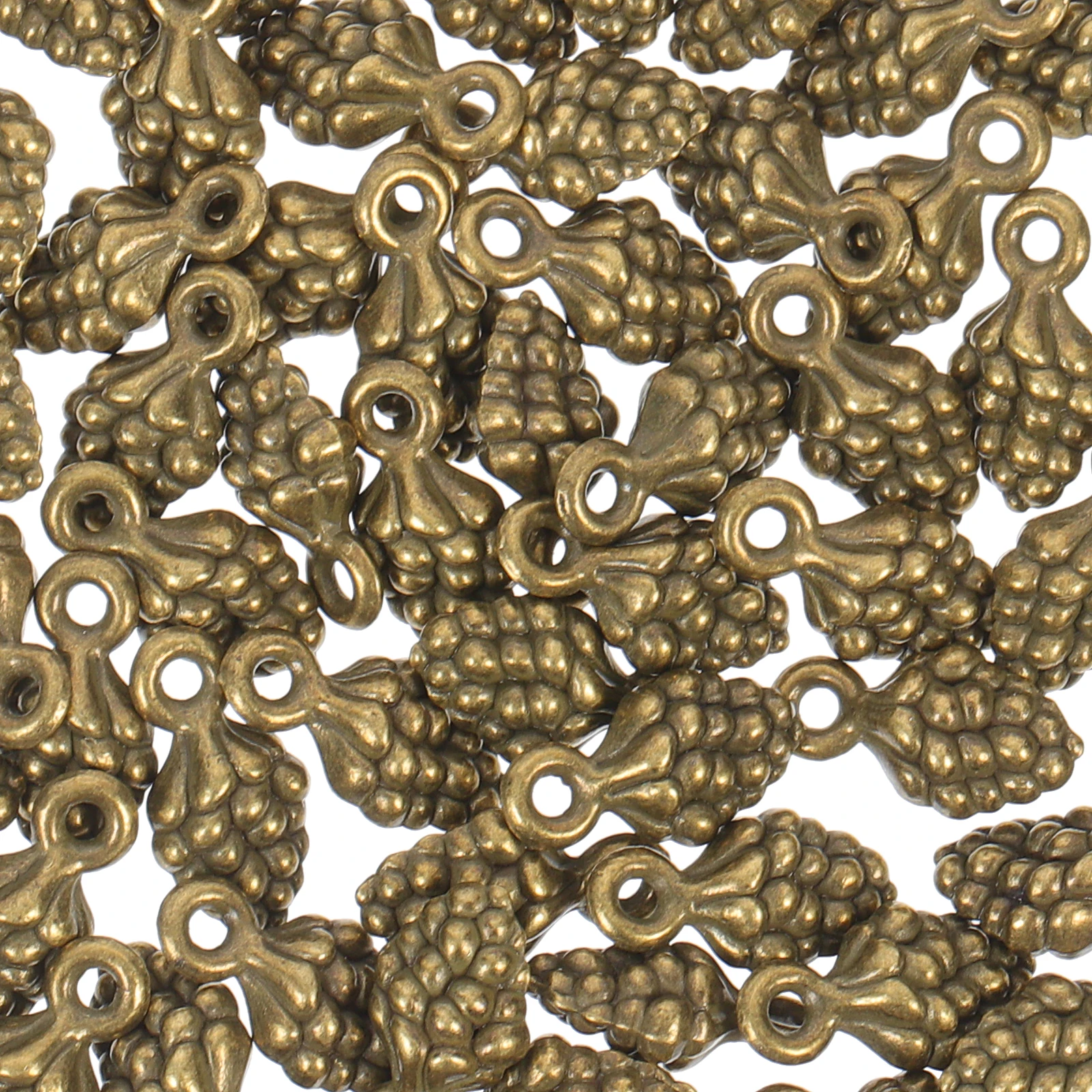 

100pcs Alloy Pine Cone Shape Earring Pendant Jewelry Making Charms Decorative Diy Necklace Bracelet Pendant 3D Design Durable