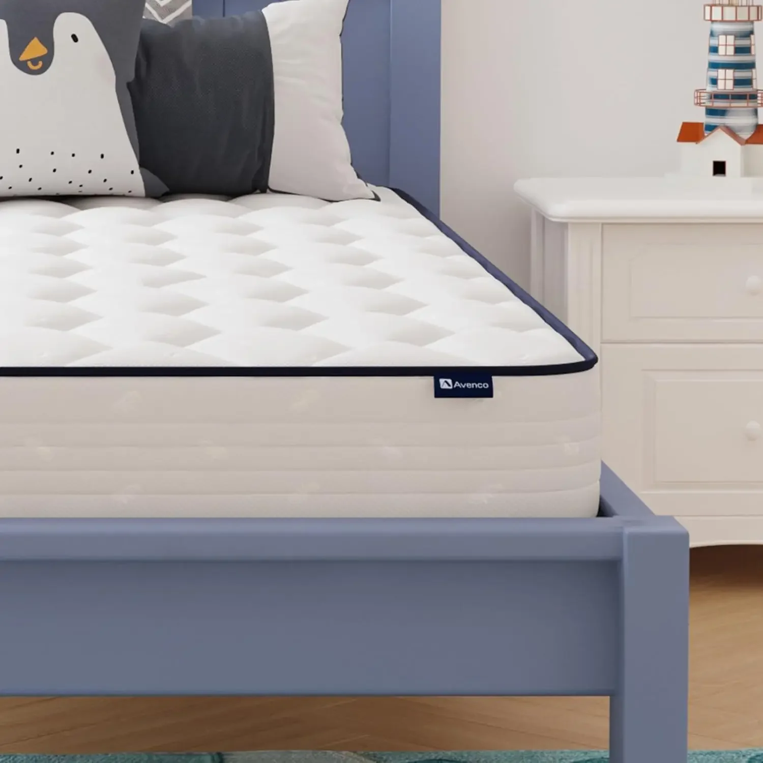 

Medium Soft, Breathable Fabric Cover & Adaptive Support, CertiPUR-US Certified, Twin Size Mattress in Guest and Kids Bedroom