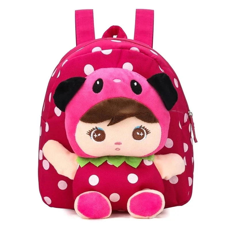 Children cartoon doll backpack plush backpack boys and girls baby kindergarten bag trendy children schoolbag