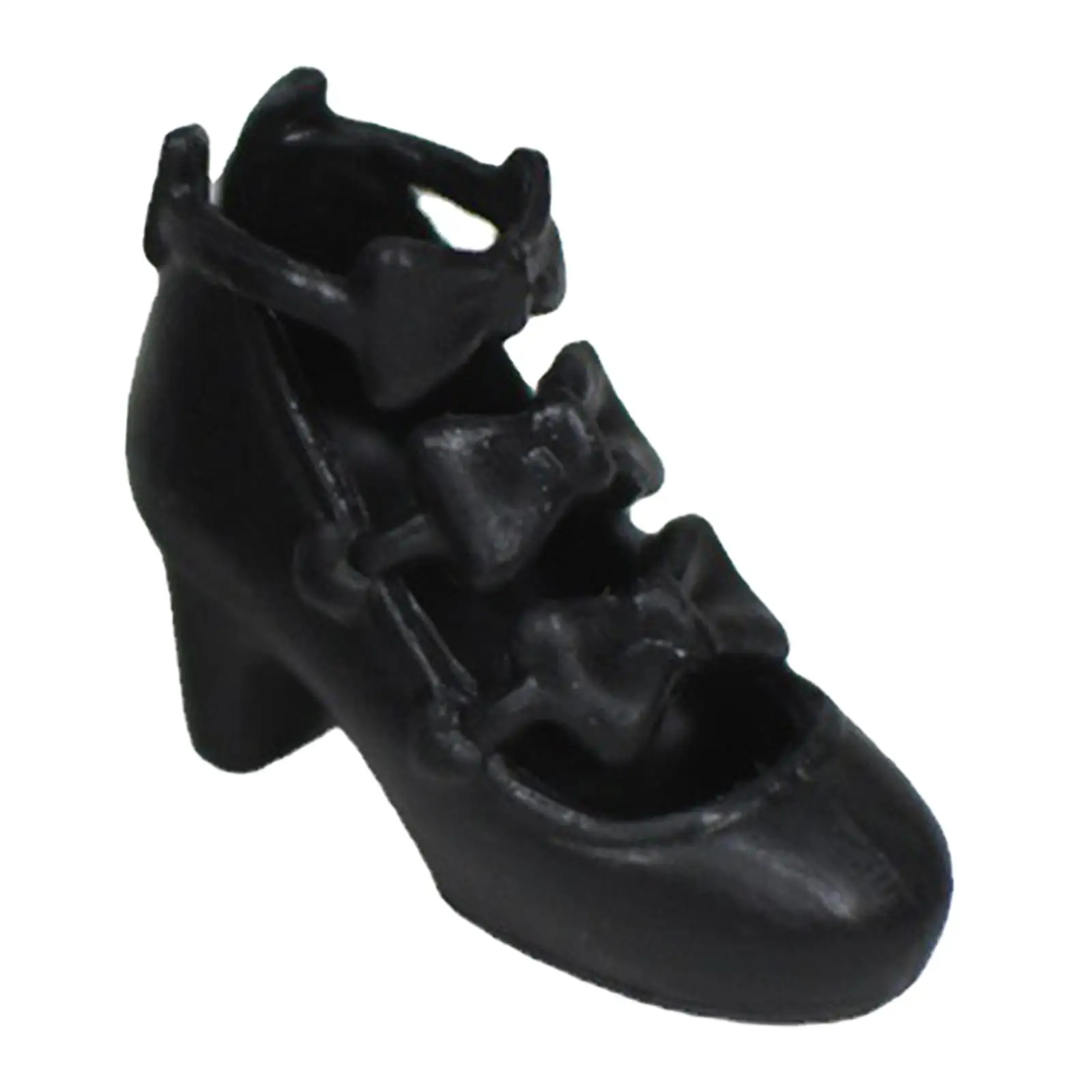 Sapatos de Boneca de Pano Casual para Meninas, Sandálias de Substituição, Arco, Botas de Salto Alto, Miniatura, 1/6, 12"