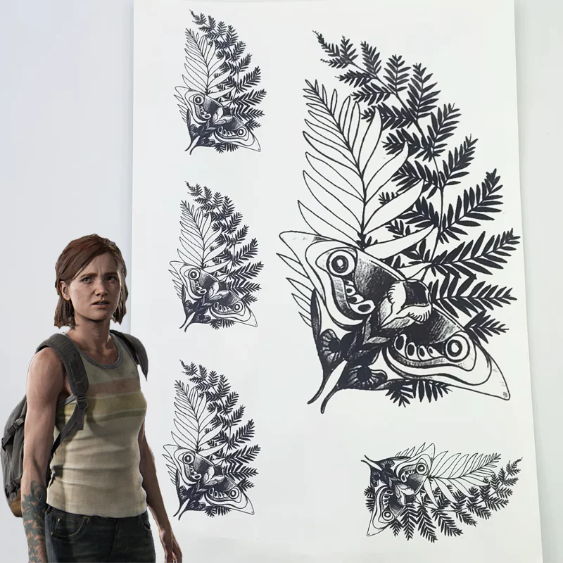 

Игра The Last of Us Ellie, косплей для взрослых, унисекс, татуировка на теле, наклейка, временная волшебная водонепроницаемая наклейка, украшение, подарок, реквизит