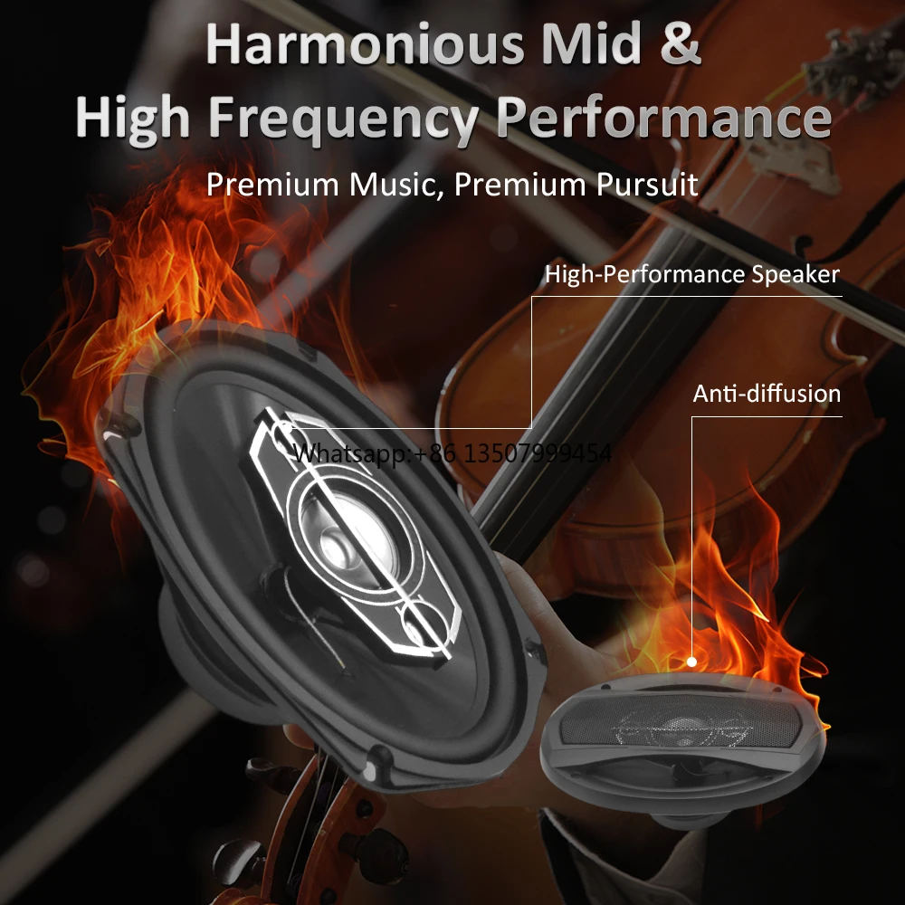 

Full Range Car Audio 6*9 Inch Car Speakers Tweeter Car Subwoofer Strong Bass High Power Sound Equipment