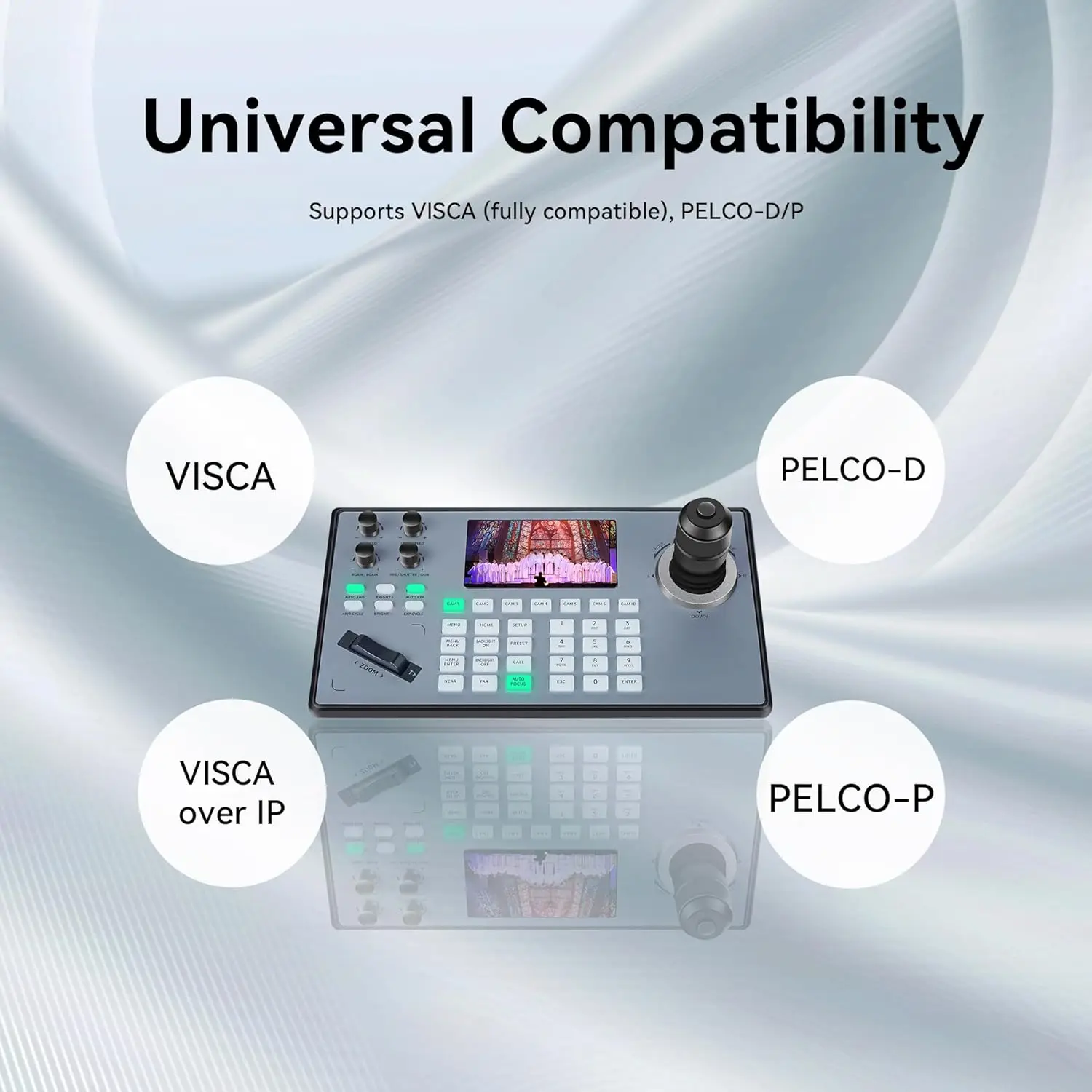 TEVO KB200PRO PTZ Camera Controller 4D POE Usb Joystick IP NDI Camera Joystick Controller