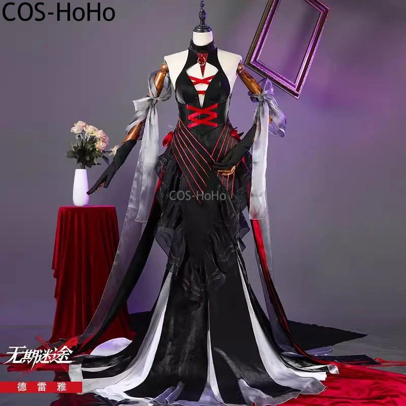 COS-HoHo Path To Nowhere Dreya Spielanzug Wunderschönes Kleid Uniform Cosplay Kostüm Halloween Party Rollenspiel Outfit Damen XS-XXL