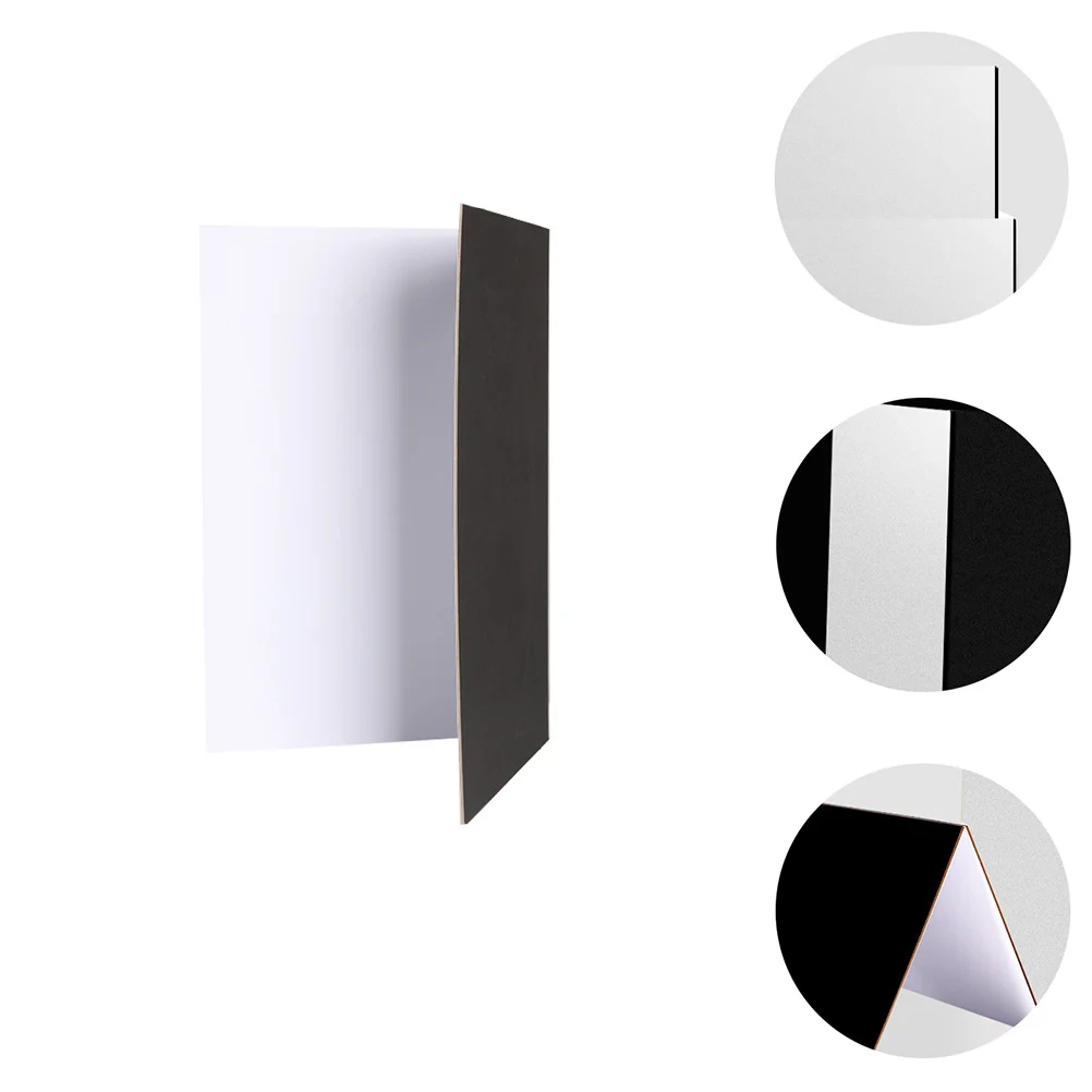 

Collapsible Reflective Photography Board Black White Portable Reflector for Contour Emphasis Photo Background Photo Backdrop