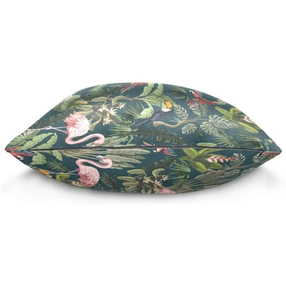 Jungle Animals Throw Pillow Covers 18x18 Inch Decorative Square Pillow Case Soft Cushion Covers for Home Decor Sofa Bedroom Car