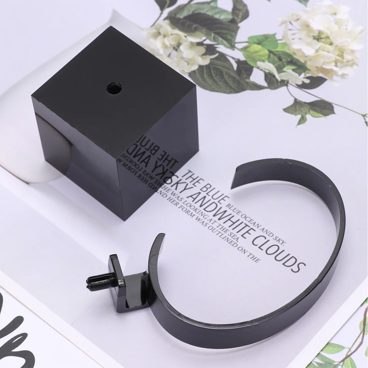 

1 шт., черная акриловая стойка для часов, прочный держатель для ювелирных изделий, подставка, защита от царапин, защита для часов, браслетов на одежде