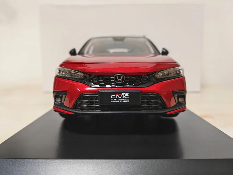 오리지널 동풍 혼다 시빅 자동차 모델 2023 혼다 시빅 스포츠 에디션 1:18 합금 자동차 모델 컬렉션 선물 재고 있음