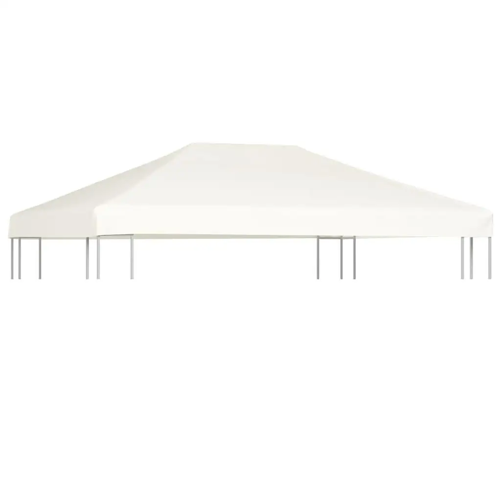 13.1'x9.8' Cream White Gazebo Canopy Top Cover - Durable 1 oz/ft² Fabric