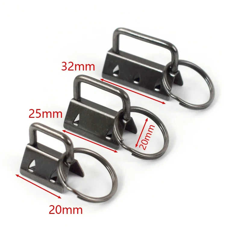 10Pcs 20/25/32mm Keychain Lanyard Repair Carabiner Clips Wristlets Webbing Strap Metal Tail Clip Buckle Openable O Ring Hook - Image 3