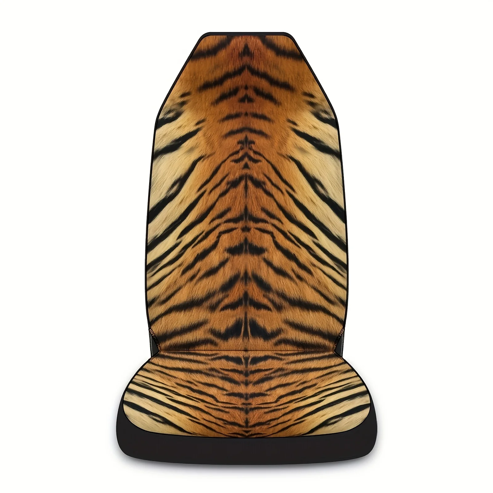 

Set Of 2 Stylish Stripe Printed Covers, Adjustable For High Back, Non-Slip, Ultra-Soft, Universal Car Covers, Perfect For Valent